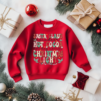 Santa Claus Hot Christmas Light Sweatshirt Toddler