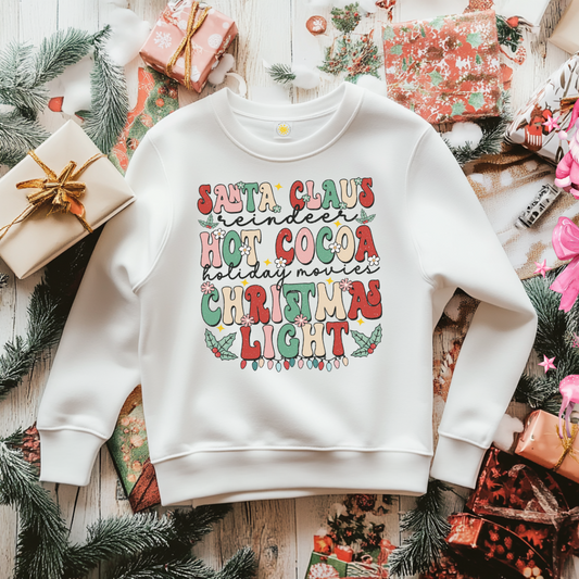 Santa Claus Hot Christmas Light Sweatshirt Toddler