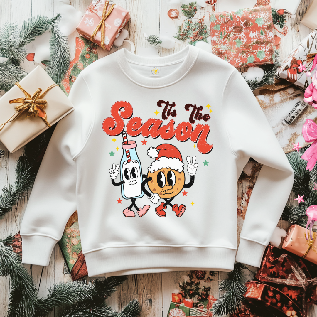 Tis The Season Christmas Sweatshirt Toddler